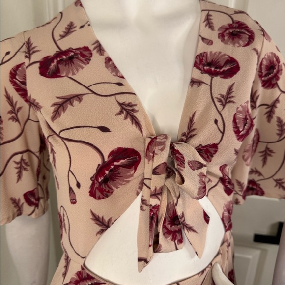 Floral Tie-Front Dress - Picture 5 of 14